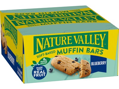 Nature Valley Blueberry Soft-Baked Muffin Bar, 1.24 oz., Dozen (20668000)