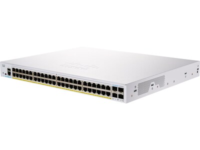Cisco Business 350 Series 52-Port Gigabit Ethernet Managed Switch, Silver (CBS350-48FP-4X-NA)