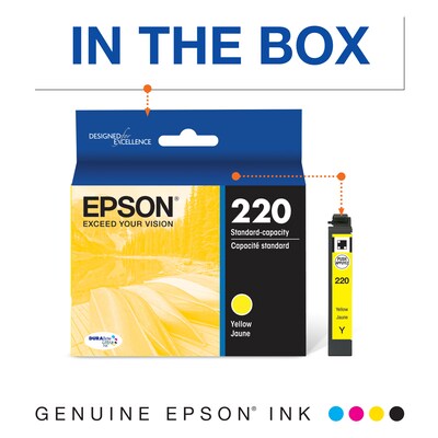 Epson T220 Yellow Standard Yield Ink Cartridge (T220420-S)