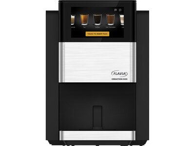Flavia Creation 600 Commercial Single Serve Coffee Maker, Black/Silver (MDR00341)
