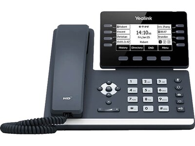 YeaLink SIP-T53W 8-Line Corded IP Telephone, Classic Gray (1301087)