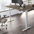 Bush Business Furniture Move 40 Series 72W Electric Height Adjustable Standing Desk, Modern Hickory