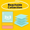 Post-it Pop-up Notes, 3 x 3, Beachside Café Collection, 100 Sheet/Pad, 12 Pads/Pack (R33012AP)