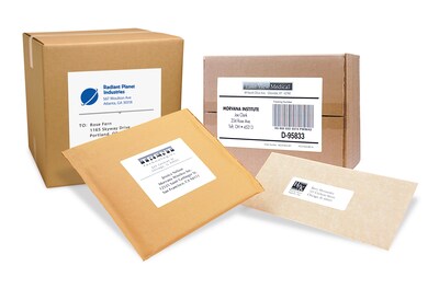 PRES-a-ply Laser/Inkjet Shipping Labels, 2" x 4", White, 10 Labels/Sheet, 100 Sheets/Box (30603)