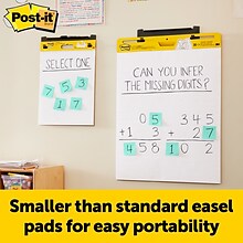 Post-it® Mini Super Sticky Wall Easel Pad, 15 x 18, 20 Sheets/Pad, 2 Pads/Pack (577SS-2PK)