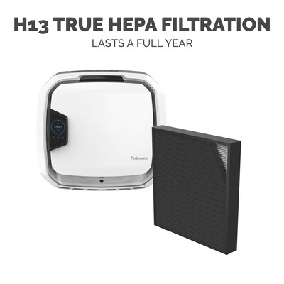 Fellowes Array AW1 True HEPA Wall Mounted Air Purifier, 5-Speed, White (5884801)