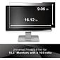 3M Black Privacy Filter for 18.5" Widescreen Monitor, 16:9 Aspect Ratio (PF185W9B)