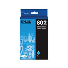 Epson T802 Cyan Standard Yield Ink Cartridge (T802220-S)