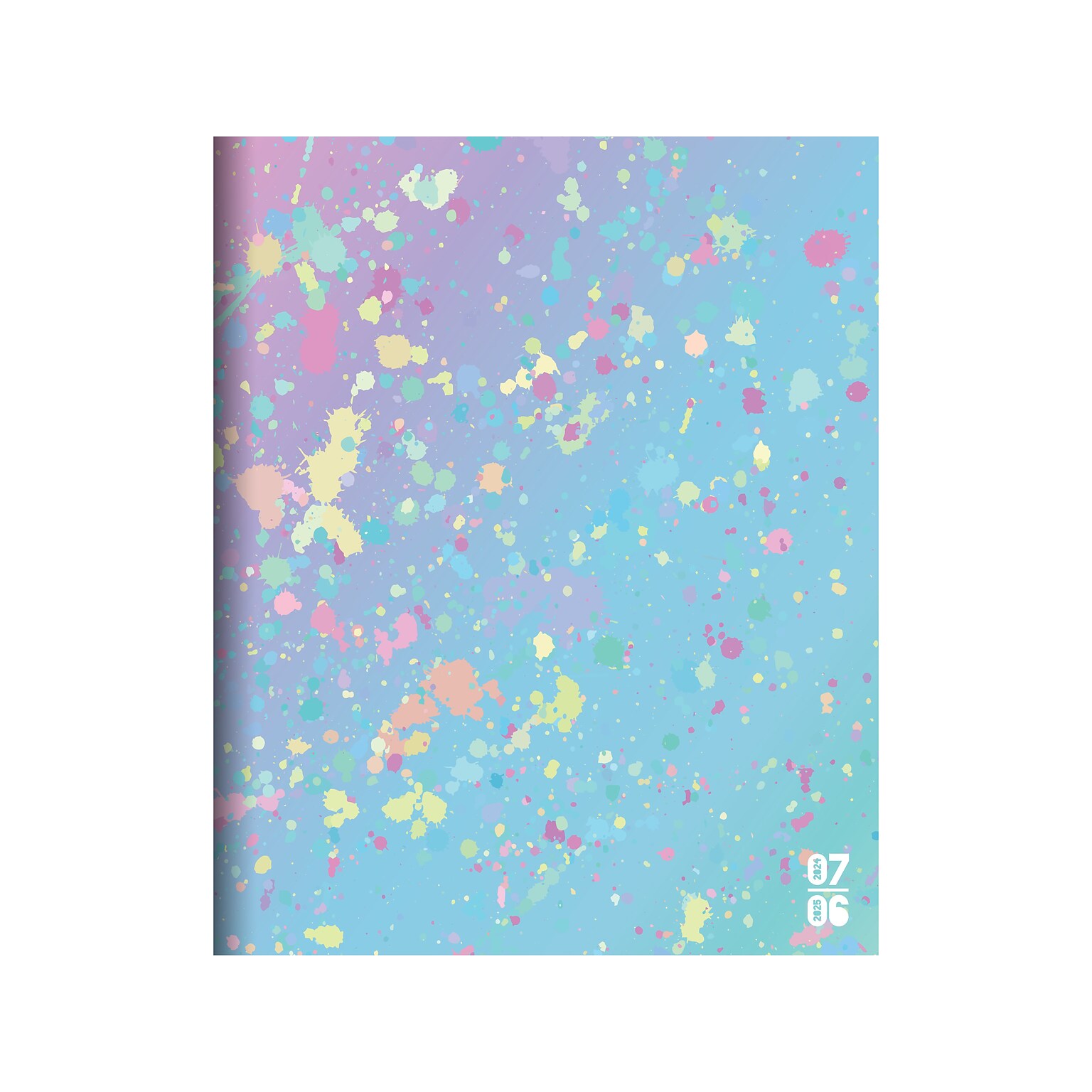 2024-2025 TF Publishing Paint Spatter 6.5 x 8 Academic Monthly Planner, Paperboard Cover, Multicolor (AY25-4210)