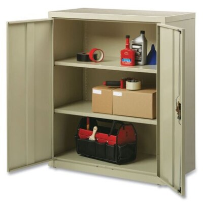 OIF 42H Steel Storage Cabinet with 3 Shelves, Putty (CM4218PY)