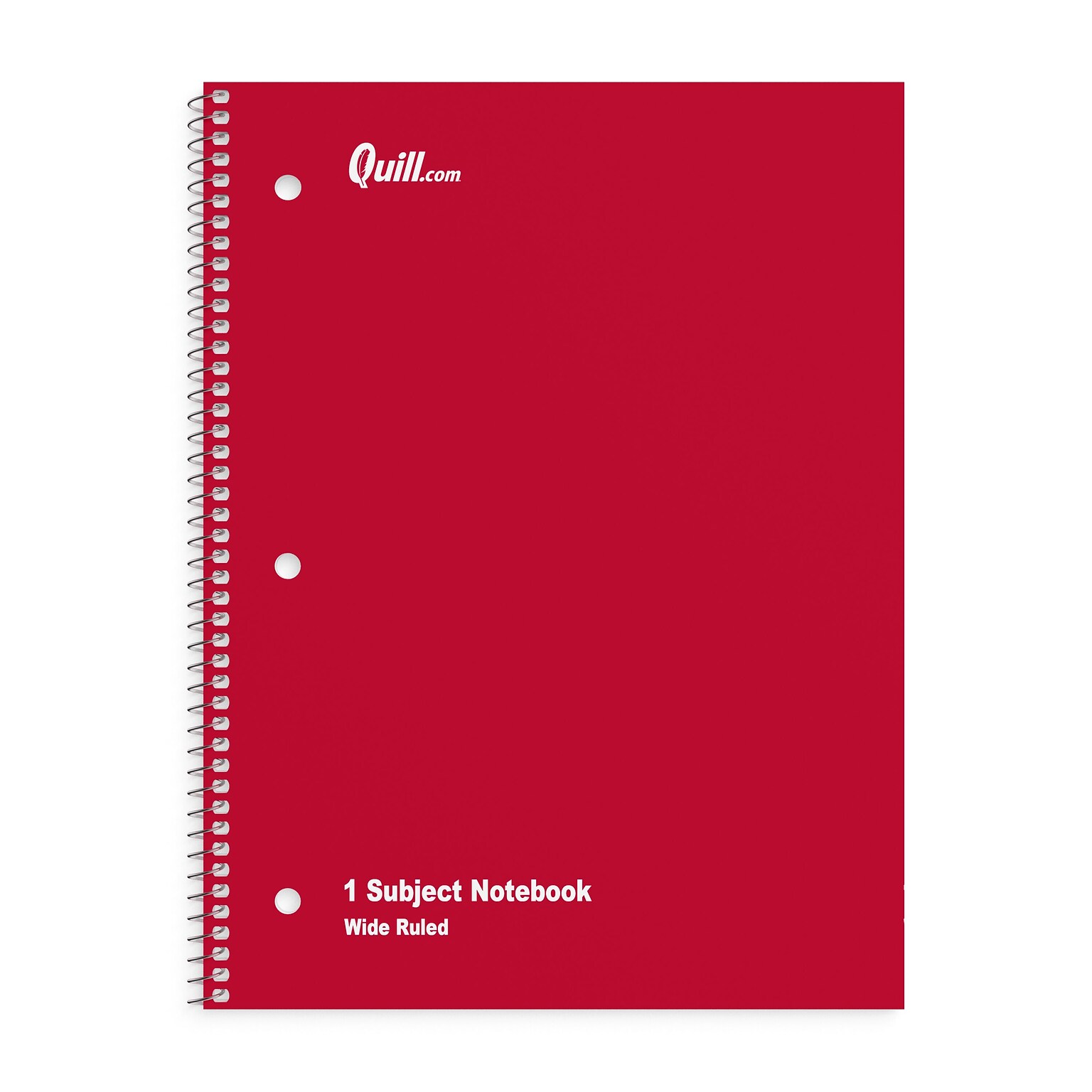 Quill Brand® 1-Subject Notebooks, 8 x 10.5, Wide Ruled, 70 Sheets, Assorted Colors, 6/Pack (TR11667)