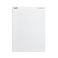 Quill Brand® Standard Series Legal Pad, 8-1/2 x 11, Wide Ruled, White, 50 Sheets/Pad, 12 Pads/Pack