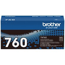 Brother TN 760 Black High Yield Toner Cartridge,   Print Up to 3,000 Pages