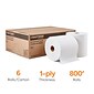 Coastwide Professional™ Recycled Hardwound Paper Towels, 1-Ply, 800 ft./Roll, 6 Rolls/Carton (CW20182)