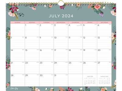 2024-2025 Blue Sky Greta 15" x 12" Academic Monthly Wall Calendar (146993-A25)