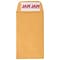 JAM Paper Peel & Seal Closure, Coin Envelopes, Brown Kraft Manila, 2.5 x 4.25, 100/Box (400238460D