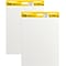 Post-it Super Sticky Easel Pad, 25 x 30 in., 2 Pads, 30 Sheets/Pad, 2x the Sticking Power, White