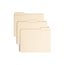 Smead Heavy Duty Fastener File Folders, 2 Fasteners, 1/3-Cut Tab, 1-1/2 Expansion, Letter Size, Man