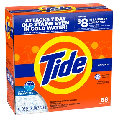 Tide Powder Laundry Detergent, 68 Loads, 95 oz. (84997)