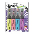 Sharpie Clear View Highlighter, Chisel Tip, Assorted, 8/Pack (1971843)