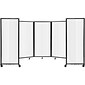 Versare The Room Divider 360 Freestanding Folding Portable Partition, 72"H x 168"W, Opal Fluted Polycarbonate (1272506)