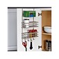Honey-Can-Do Metal Over-Cabinet Door Organizer with Hooks, Gray (KCH-09425)