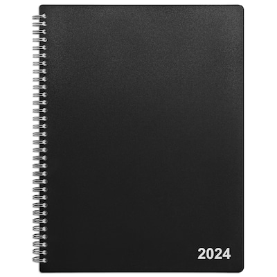 2025 Staples 8 x 11 Weekly & Monthly Appointment Book, Black (ST21488-25)