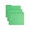 Smead FasTab Hanging File Folders, 1/3-Cut Tab, Letter Size, Green, 20/Box (64098)