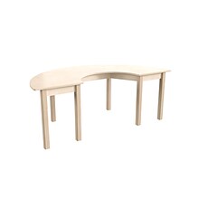 Flash Furniture Bright Beginnings Hercules 59 Semi-Circle Table, Beech (MK-ME088015-GG)