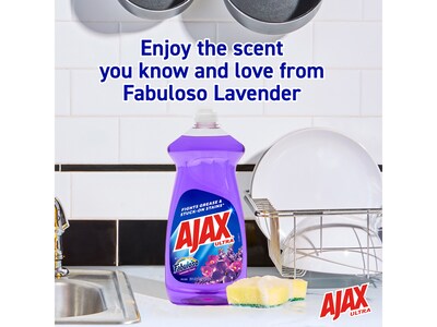 Ajax Ultra Dish Soap, Fabuloso Lavender, 28 fl. oz, 9/Carton (61037540CT)