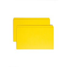 Smead File Folder, Reinforced Straight-Cut Tab, Legal Size, Yellow, 100 per Box  (17910)