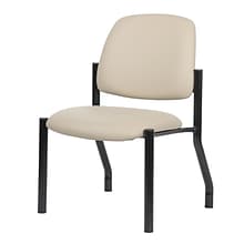 Boss Office Products Armless Bariatric Vinyl Guest Chair, 300 lb. Capacity, Beige (B9595AM-BG)