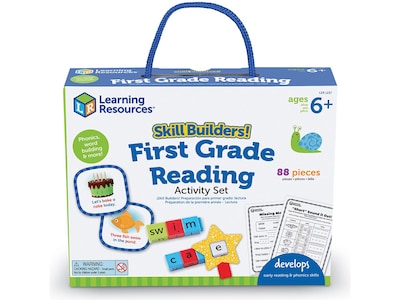 Learning Resources Skill Builders! First-Grade Reading Activity Set (LER1237)