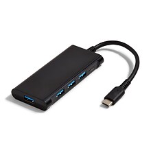 NXT Technologies 4-Port USB-C Hub, Black (NX60398)