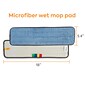 Coastwide Professional™ Economy Microfiber Wet Mop Pad, 5" x 18", Blue (CW61067-CC)