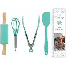 Tovla Jr. Kids Cooking Utensils Set, 4/Pack (KN-VMI0-IRGB)