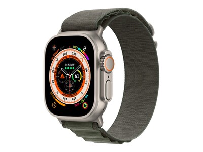 Apple Watch Ultra Bluetooth Smart, Gray/Green, 2 (MQEW3LL/A)