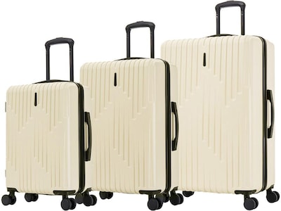 InUSA Drip Hardside Spinner Luggage Set, Sand (IUDRISML-SAN)