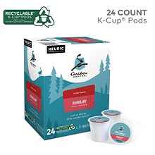 Caribou Mahogany Coffee, Dark Roast, 0.40 oz. Keurig® K-Cup® Pods, 24/Box (6990)