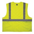 Chill-Its 6668 Hi-Vis Safety Cooling Vest, ANSI Class R2, Lime, Large (12714)