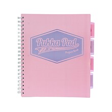 Pukka Pad Pastels 5-Subject Notebooks, 8.5 x 11, Ruled, 100 Sheets, Assorted Colors, 3/Pack (8867-