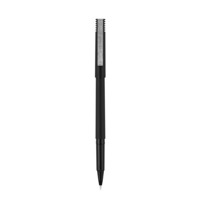 uni-ball Rollerball Pens, Micro Point, Black Ink, Dozen (60151)