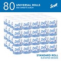 Scott Professional Recycled Toilet Paper, 2-ply, White, 550 Sheets/Roll, 80 Rolls/Case (04460)