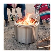 Solo Stove 19.5 in Round Portable Stainless Steel Wood Burning Fire Pit with Stand