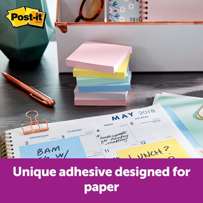 Post-it Greener Notes, 3 x 3 in., 24 Pads, 75 Sheets/Pad, The Original Post-it Note, Sweet Sprinkles Collection