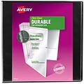 Avery 2 3-Ring View Binders, Slant Ring, Black (17031)