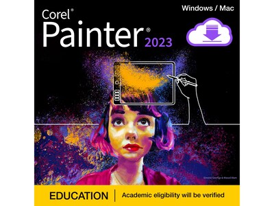 Corel Painter 2023 Graphic Design Education Edition for Windows/Mac, 1 User [Download]