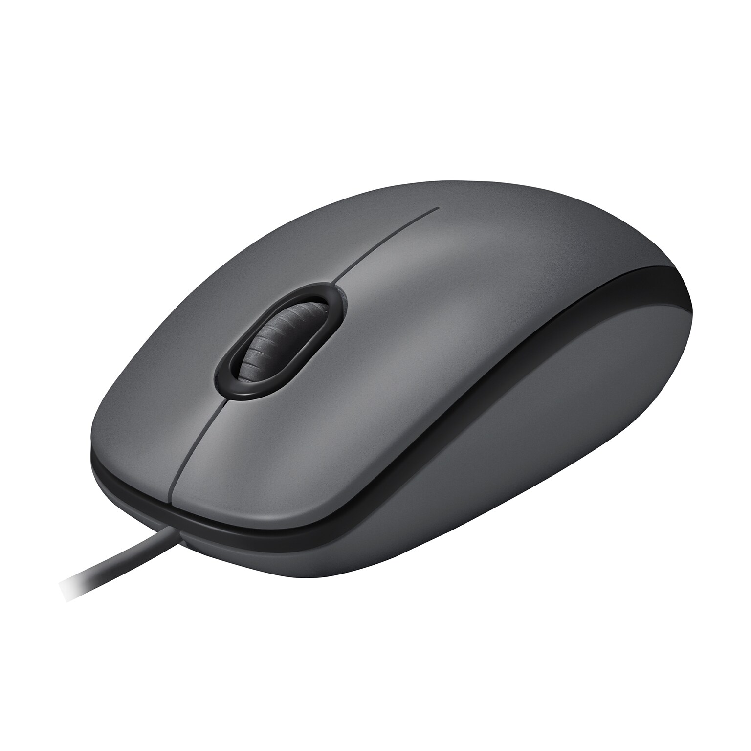 Logitech M100 Corded Ambidextrous Optical USB Mouse, Black (910-001601)