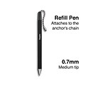 Staples® Anchor Ballpoint Pen Refill, Medium Point, Black Ink (ST31642-CC)