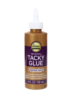 Aleenes Original Tacky Craft Glue, 4 oz., White, 12/Pack (10827-PK12)